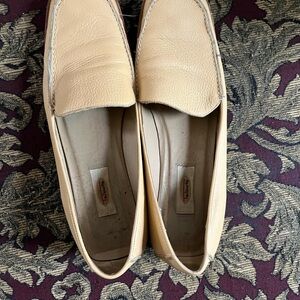 Talbots Beige Leather Loafers